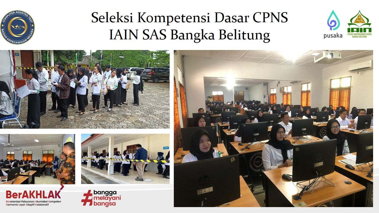185 Peserta CPNS 2024 Bersaing di Seleksi Kompetensi Dasar Satker IAIN SAS Babel