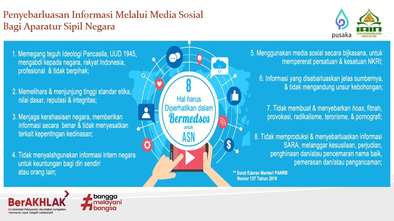 8 Hal harus Diperhatikan ASN dalam Bermedsos