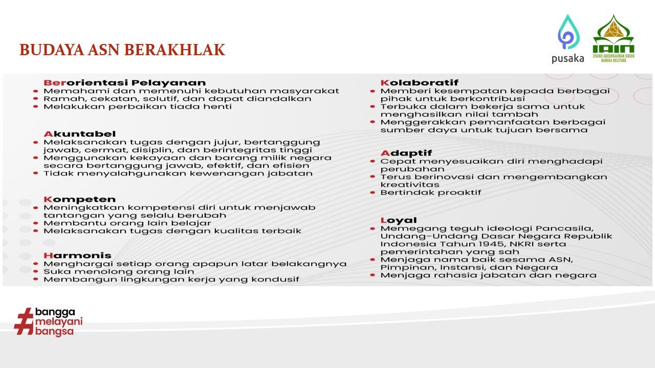 Budaya ASN Berakhlak