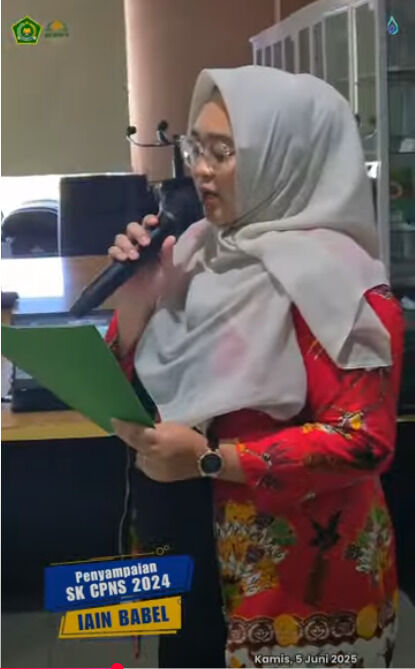 Penyerahan SK CPNS Formasi Tahun 2024 IAIN SAS Bangka Belitung
