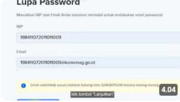 Cara reset password email NIP Kemenag RI